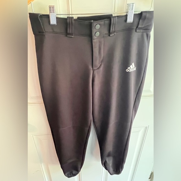 ADIDAS Men’s Baseball Pants Knee Length size Small Black - Picture 5 of 5
